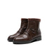 DAMEN-STIEFELETTEN MIT RÜSCHENOPTIK – FLACHE BOOTIES MIT RUNDSPITZE FÜR DEN WINTER